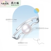 周六福素绝S925纯银珍珠戒指 ZLFX011549