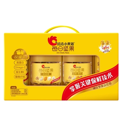 洽洽 洽洽小黄袋每日坚果双罐装 240g*2罐+240ml坚果乳*2罐