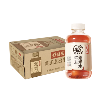 元气森林 元气自在水-红豆薏米味500ml*15 （0糖0脂）