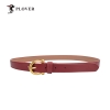 PLOVER香港啄木鸟女士真皮黑色腰带皮带GD00012-ZA-B2/红色腰带皮带GD00012-ZH-B2