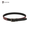PLOVER香港啄木鸟织带超纤拼接针扣腰带GD00019-ZA-B2【黑色】/GD00019-ZH-B2【红色】