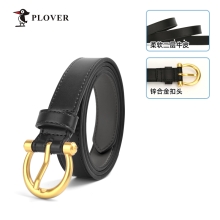 PLOVER香港啄木鸟女士真皮黑色腰带皮带GD00012-ZA-B2/红色腰带皮带GD00012-ZH-B2