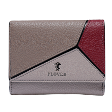 PLOVER香港啄木鸟女款小众拼色三折多功能钱包 GD5929-3NH