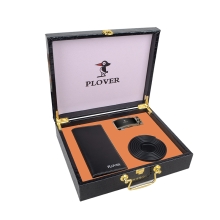 PLOVER香港啄木鸟高端钱包皮带套装礼盒 GD820012-2GA