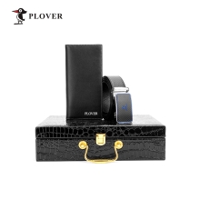 PLOVER香港啄木鸟高端头层牛皮钱包皮带套装礼盒 GD820045-2GA