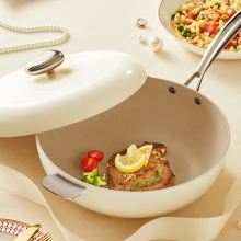 VELOSAN温仑山鹅卵石不粘炒锅 34cmB-VP-1ECG05