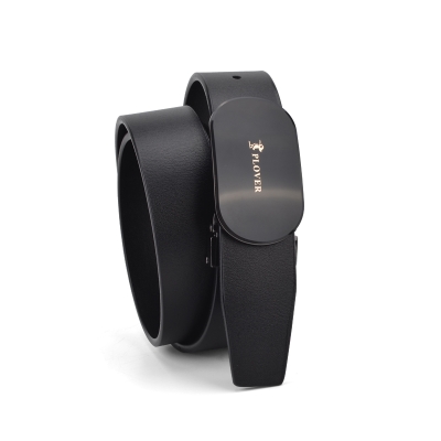 PLOVER香港啄木鸟真皮腰带中性款板扣皮带GD74AK73-BA-B1