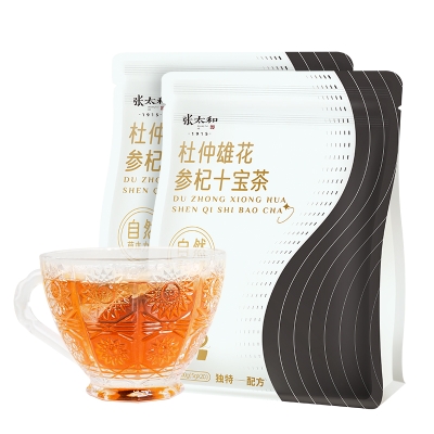 张太和 杜仲雄花参杞十宝茶 100g(5g*20)/袋*2袋