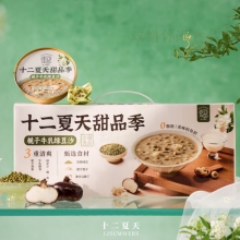 十二夏天甜品季椰栀子牛乳绿豆沙185g/碗，6碗/盒