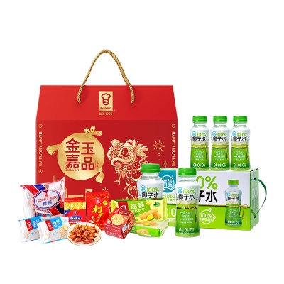 嘉顿/清蓝-饼干糖果椰汁水心意智品组合