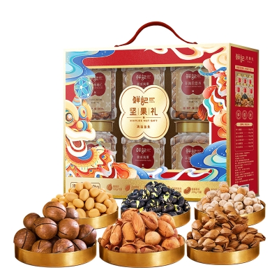 鲜记 鸿运当头坚果礼1.05kg