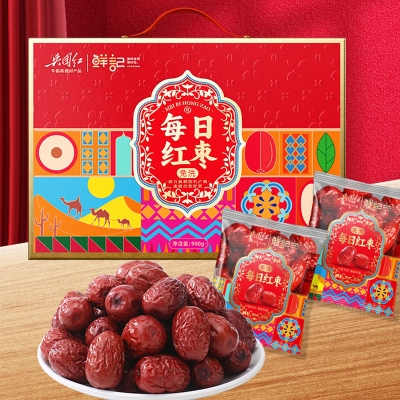 鲜记 每日红枣900g礼盒