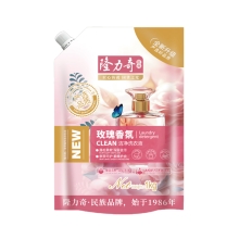 隆力奇玫瑰香氛洁净洗衣液袋装1kg