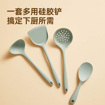 炊大皇 松绿硅胶小锅铲/汤勺/捞勺铲SL05GJ